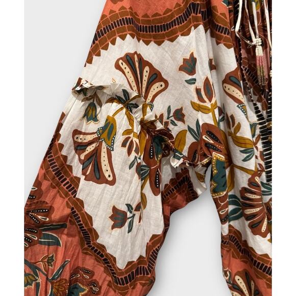 Farm Rio Riad Botanical Blouse Size XS - Picture 9 of 14